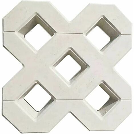 Moule A Pavé,Moule Pour Dalles En Beton Bricolage Square Garden Chemin béton plastique Brique de pavage Propylène Pavement Mold Walkway Jardin Bâtiments Accessoires Moule Beton (40X40CM)