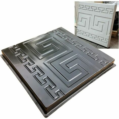 Moule A Pavé,Moule Pour Dalles En Beton Moules en plastique pour béton mural d'art de plâtre décor en panneau de panneau de panneaux de pavée de pavage de pavage pour la décoration de jardin 32x32x2.5