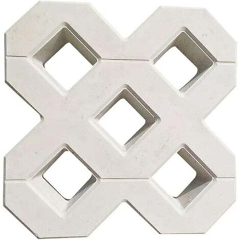 Moule à pavés, moule à dalles en béton, moule à pavés en plastique pour allée de jardin carrée, accessoires de construction de jardin, moule à béton (40x40cm)
