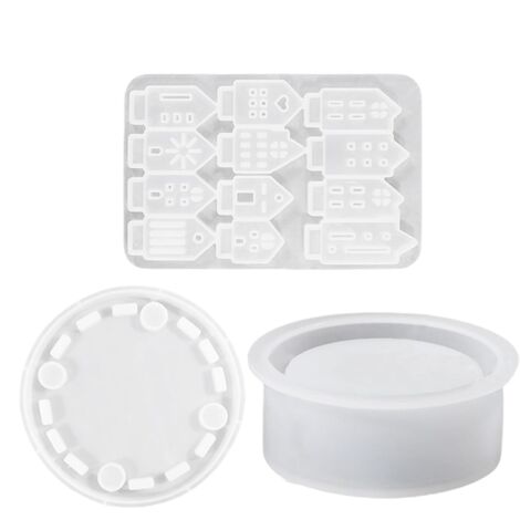 Moule à Porte-Bougie Tealight,Design De Maison Creuse  Moule En Résine Pour Porte-Bougie De Béton,Pour Création DIY Décoration Maison Projet Saisonnier Fête