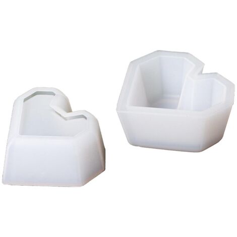 Moule à pot de fleurs en silicone et béton à faire soi-même pour la décoration de plantes succulentes
