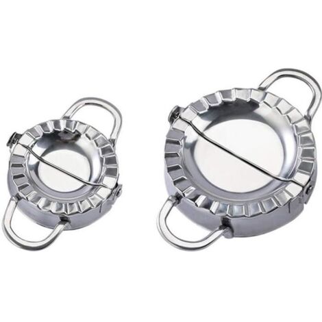 Moule à ravioli,Acier Inoxydable Ravioli Maker,Presse à Pâte,Moule à Dumplings,Emporte-pièce Ravioli,Moule à Rond Ravioli,2pcs
