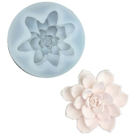 Moule à Savon en Forme de Succulente en Silicone pour la Création Manuelle