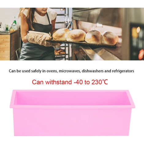 Moule à Savon en Silicone Rectangulaire 1200ML - Boîte de Moulage DIY pour Toast