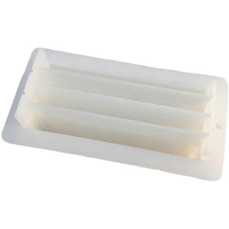 Moule à savon en silicone, séparateurs, cloison en plastique, rectangulaire, blanc