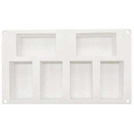 Moule à Savon Rectangulaire pour Chocolat et Biscuits, Moule à Gâteau et Pâte à Sucre