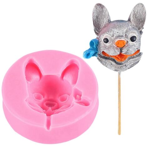 Moule à savon silicone 3D pour chien, moule à chocolat antiadhésif et réutilisable