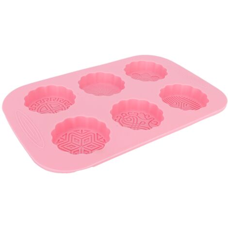 Moule à savon silicone 6 cases en forme de lune pour pâtisserie et DIY