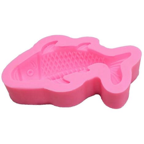 Moule à Savon Silicone en Forme de Poisson 3D pour Pâtisserie, Résine et Bougies DIY