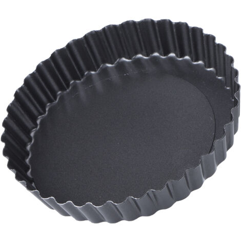 Moule à Tarte Ronde Antiadhésif en Acier au Carbone, Fond Amovible pour Pizza et Gâteaux (23 cm)
