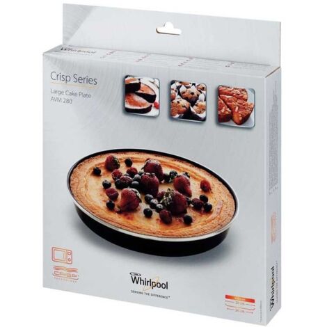 Moule Crisp pour micro-ondes – Diamètre 28 cm – Métal durable avec revêtement anti-adhésif – Compatible avec Whirlpool et Bauknecht - AVM280