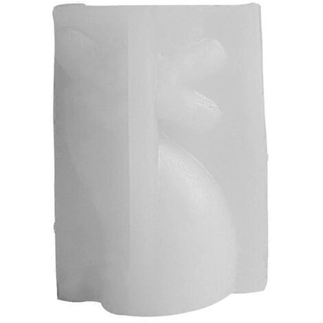 Moule cylindrique à bougie en silicone pour la fabrication de bougies, réutilisable en résine.