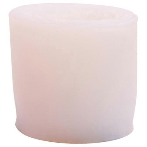 Moule cylindrique en silicone en forme de rose pour la fabrication de bougies.