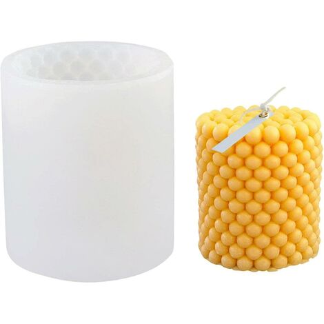 4 Moules Silicone 3D Pour Bougies Bulles Cube Spirale - Antiadhésifs Chocolat Savon Pâtisserie