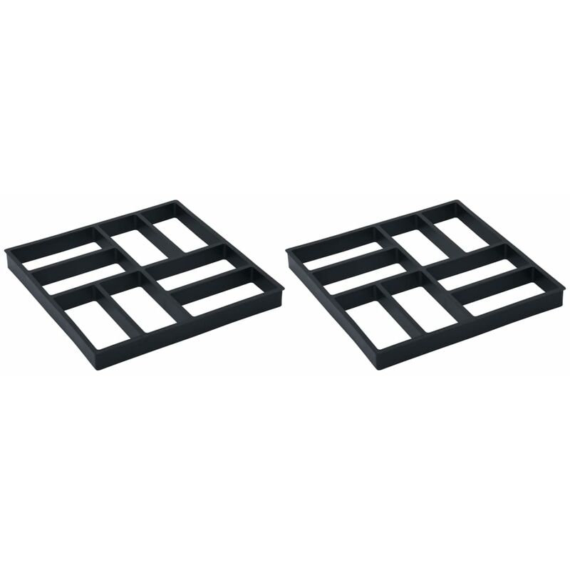 Vidaxl - Moules à pavés 2 pcs 40x40x4 cm Plastique n/a