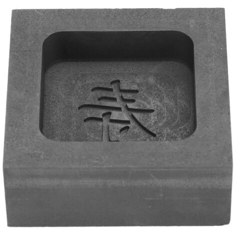 Moule de coulée en graphite à stabilité thermique, moule à lingots pour la coulée d'or et d'argent, pour le caractère chinois C