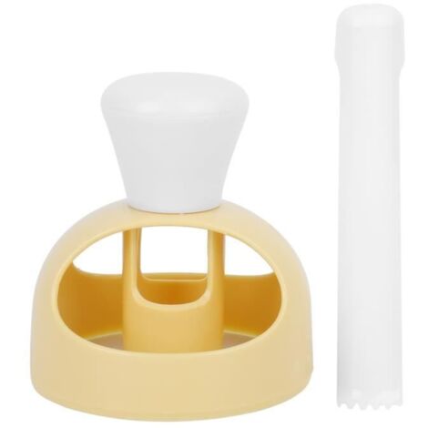 Moule de Coupe de Beignets - VINGVO - Jaune - Plastique - 8x8cm - Outil Bricolage