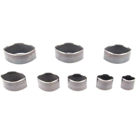 Moule de poinçonnage en cuir creux en acier à haute teneur en carbone, matrice de découpe pour bricolage artisanat sac ceinture portefeuille fabrication 8 pièces