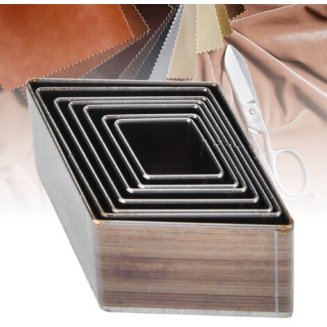 Moule Diamant pour Cuir, 7 Pièces de 20 à 50mm pour Découpe