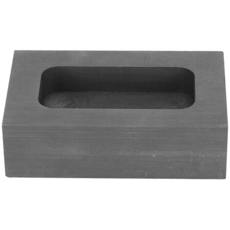 Moule en graphite 70 x 45 x 20 mm (extérieur) x 50 x 25 x 10 mm (intérieur) - Refroidissement rapide, chauffage, stabilité thermique - Moules de fusion pour l'or