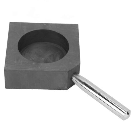 Moule en graphite pour lingots, résistant à la chaleur et de haute pureté, diamètre 61 mm (2,4 po) et profondeur 20 mm (0,8 po).