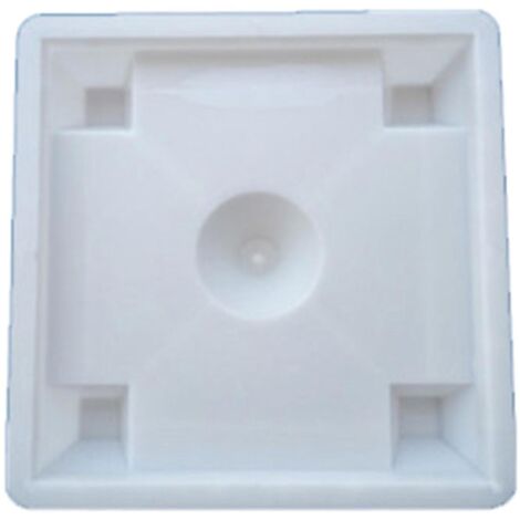 Moule en plastique résistant à la chaleur pour pavés carrés, à usage manuel.
