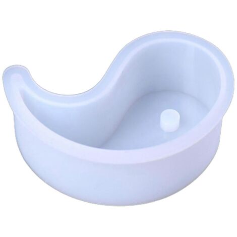 Moule en résine époxy UV pour bougie Chi Yin Yang, en plâtre de gypse, cire, savon, cristal, silicone, pour loisirs créatifs et décoration intérieure. Outils de moulage.