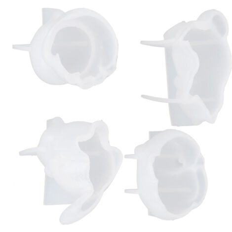 Moule en Silicone 4 Pièces pour Décorations Cristal DIY en Forme de Chats