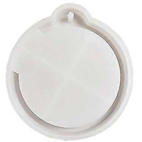 Moule en silicone à démoulage facile, forme ronde, pour pendentifs de Noël, idéal pour la décoration intérieure et la création de pendentifs (S0135)