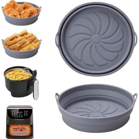 Moule en Silicone - Air Fryer - 2 Pièces - Résistant à la Chaleur - Pliable - Antiadhésif