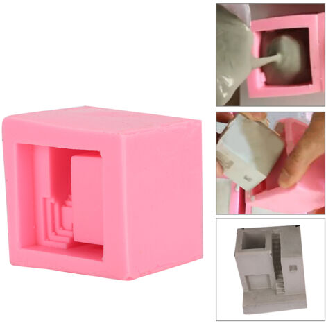 Moule en Silicone Créatif pour Fabrication de Béton - Gâteau, Savon, Décoration Maison DIY
