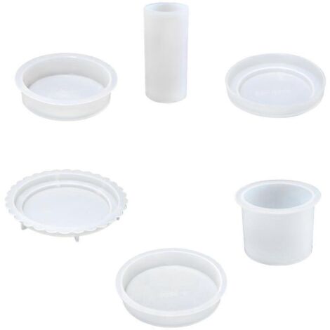 Moule en silicone cylindrique pour bougie, moule à résine époxy, moule de pâtisserie artisanal, idéal pour création DIY et décoration.