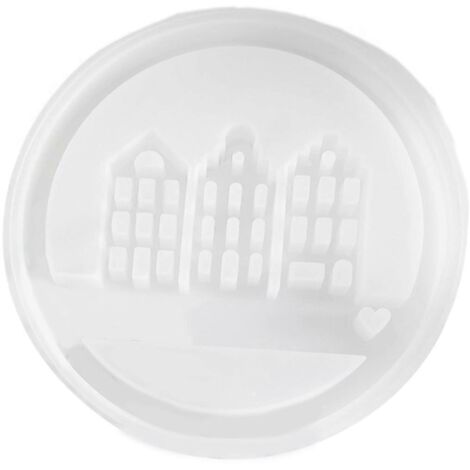 Moule en silicone décoratif pour maison d'amour -