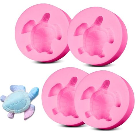 Moule en silicone en forme de tortue 4PCS