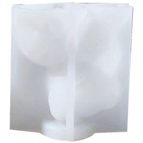 Moule en Silicone Forme Chat 3D pour Fabrication de Bougies DIY - Outil de Décoration