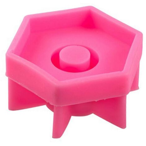 Moule en silicone hexagonal pour base de chandelier, support pour bougie ronde