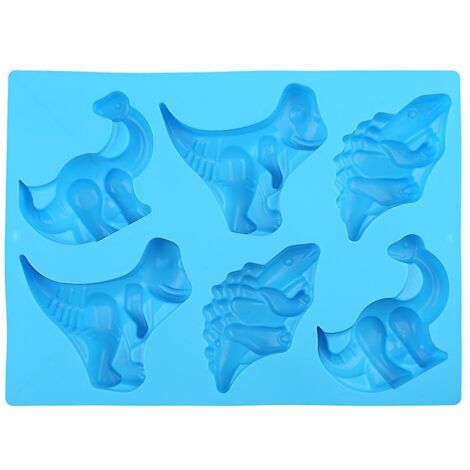 moule En Silicone, Moule  Chocolat Dinosaure 3d Rose 6 Grilles, Moule  Muffins, Moule  Savon, Moule De Cuisson, Adapt Au Bricolage