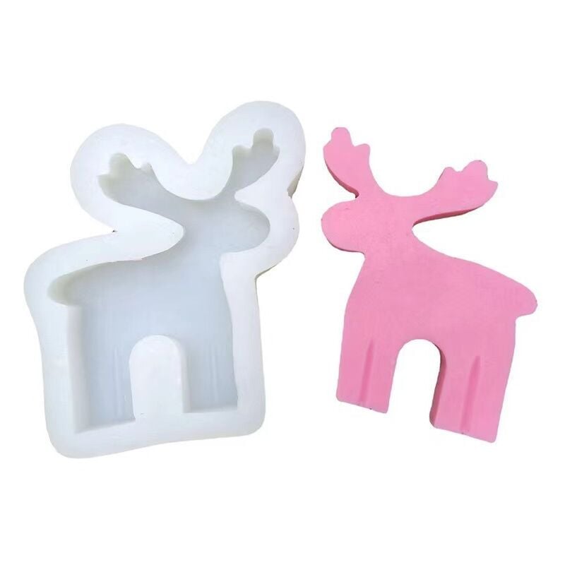 Fei Yu - Moule en silicone pour bougie d'élan Moule pour bougie de cerf Moule en silicone pour bougie parfumée