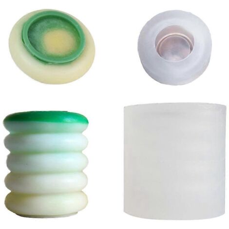 Moule en silicone pour bougie, pot de fleurs DIY, outil de meulage pour pierre expansée en plâtre