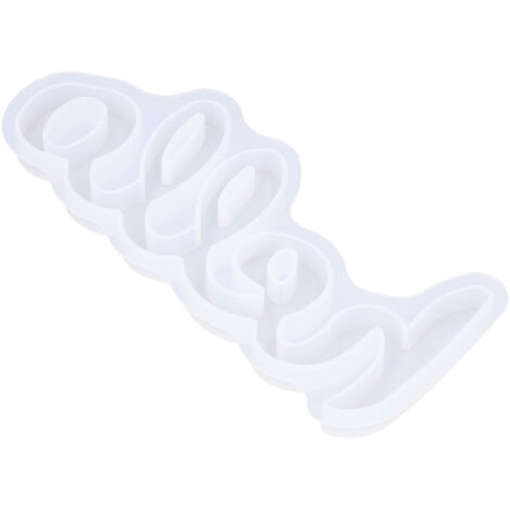 Moule en Silicone pour Création de Lettres en Résine Époxy - DIY Décoration Murale