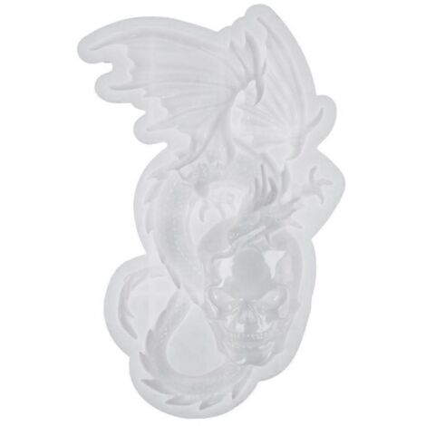 Moule en silicone pour décoration murale tête de mort, décoration de bureau à faire soi-même, moules en résine époxy