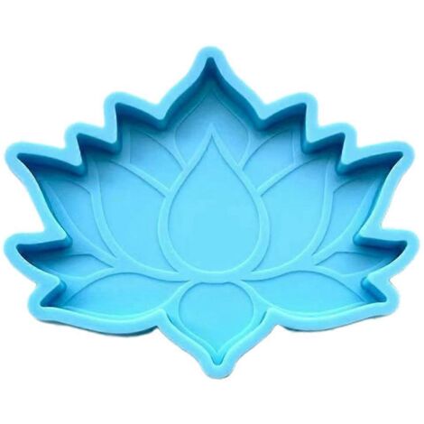 Moule en silicone pour dessous de tasse, décorations et outils de bricolage, motif fleur de lotus, moule en résine époxy