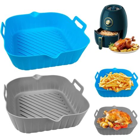 Moule en silicone pour friteuse à air 20 cm – Résistant de -40°C à +240°C – Compatible micro-ondes et lave-vaisselle – Réutilisable et antiadhésif