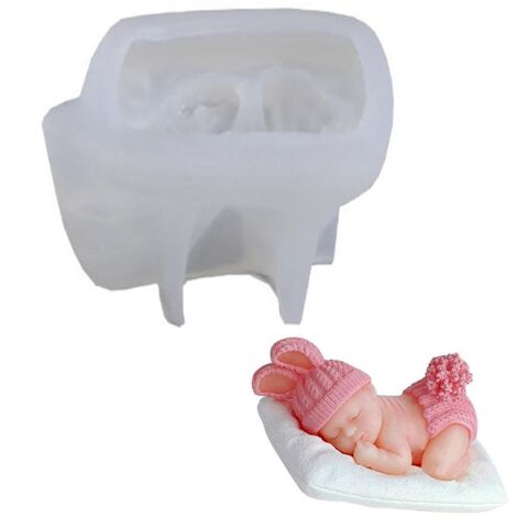 Moule en Silicone pour Gâteau de Baby Shower, Décoration et Cupcake Chocolat DIY