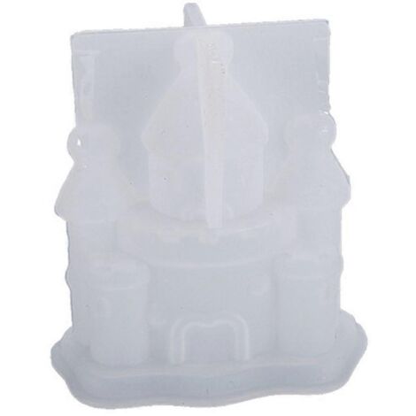Moule en silicone pour plâtre aromatique DIY, moule de décoration fait main pour château ou maison fantastique