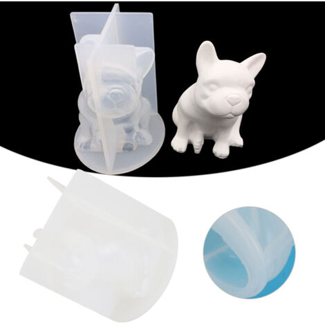 Moule en Silicone pour Plâtre Décoratif - Forme Chien, Loisirs Créatifs et Aromathérapie