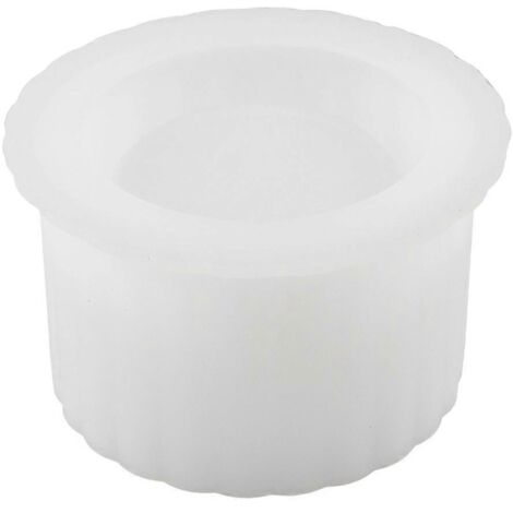 Moule en silicone pour réaliser soi-même un gobelet en ciment avec des gouttes de cristal - Pot à bougie décoratif en plâtre