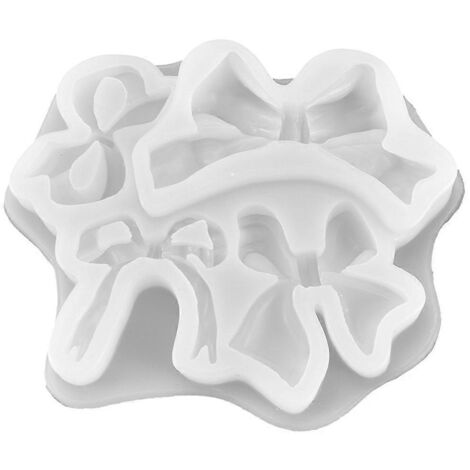 Moule en silicone pour ruban nœud papillon, résine, pendentif nœud papillon, moule de coulée en résine époxy cristal