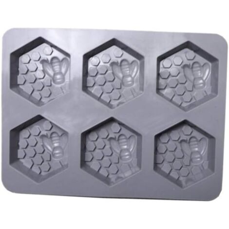Moule en silicone pour savon en nid d'abeille 3D