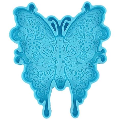 Moule en silicone pour sous-verre papillon, en résine, en agate cristallée.